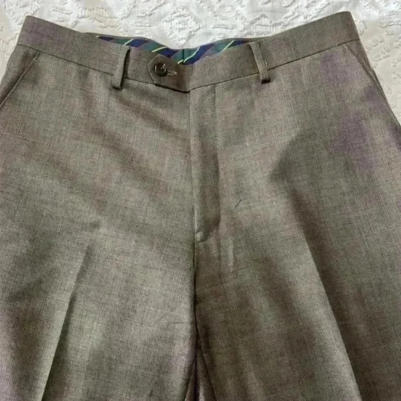 Chaps 100% wool brown dress slacks. Men’s size 33x30 - Picture 3 of 8